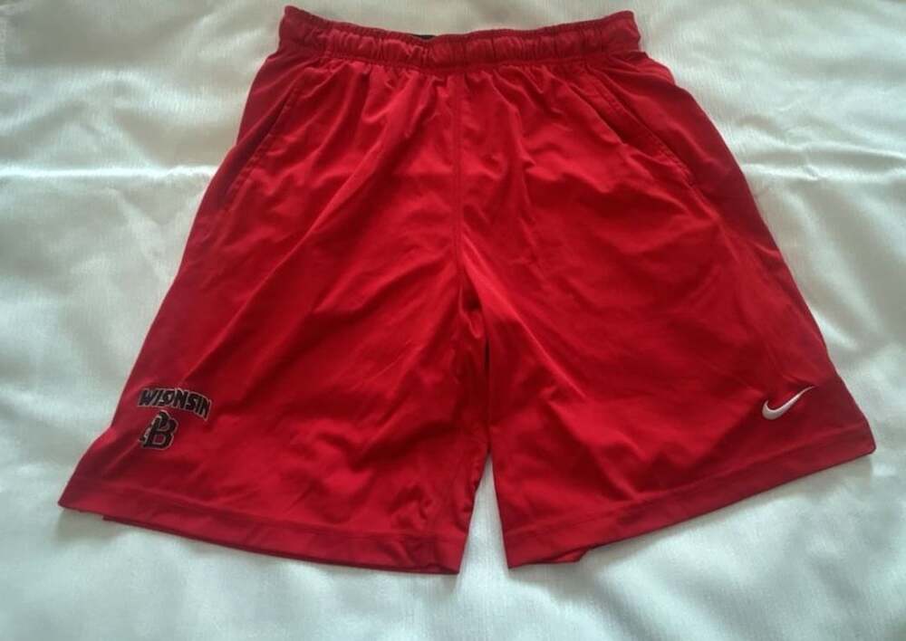 Nike Wisconsin Badgers Dri-FIT Athletic Basketball Shorts Men's Size Large